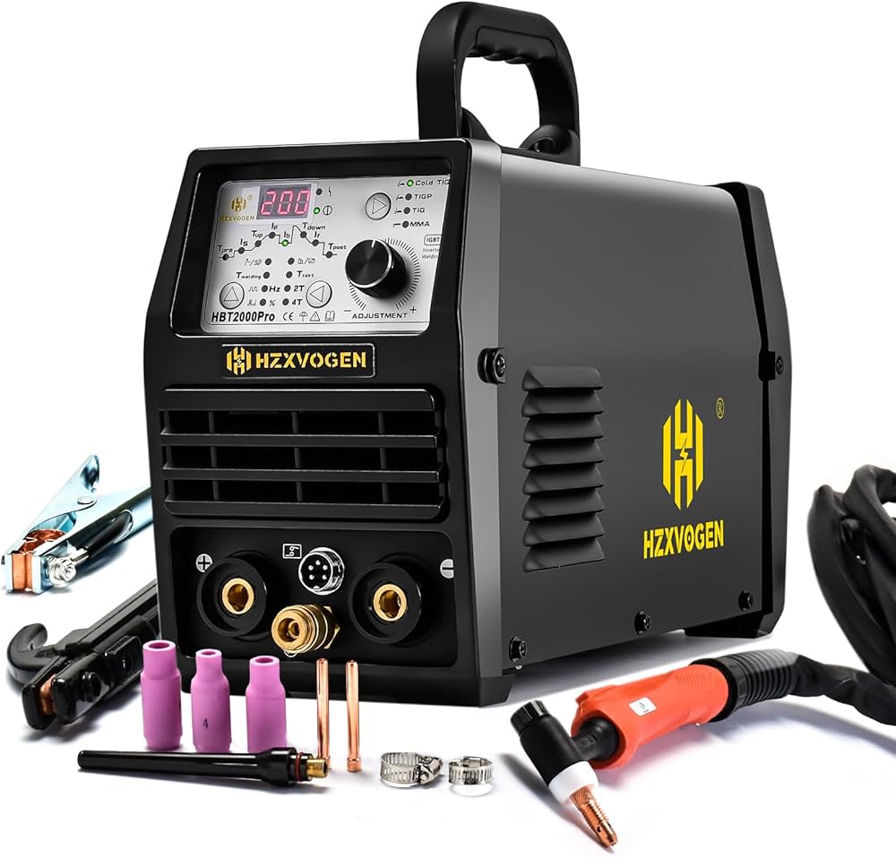Best TIG Welder for Beginners 200 amp AC/DC inverter machine setup in home garage